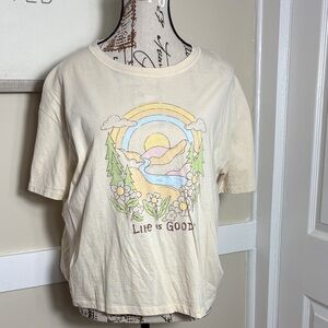 Life Is Good Cream Short Sleeve Tee
